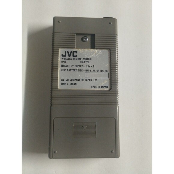 Vintage OEM JVC RM-P76U VCR Remote Control Clean Tested & Works - Picture 2 of 3